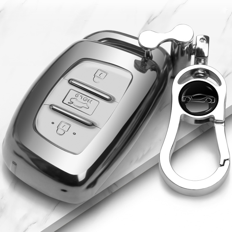 适用20款途胜汽车时尚版保护遥控器第四代软壳锁匙兜袋钥匙包套扣