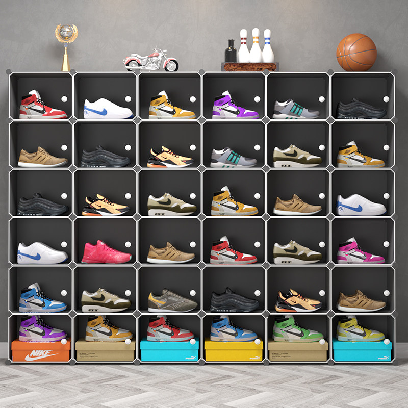 收纳aj鞋盒透明鞋子神器20个鞋架省空间抽屉鞋盒