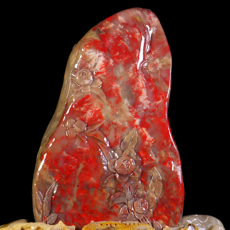 《山居》昌化鸡血石摆件