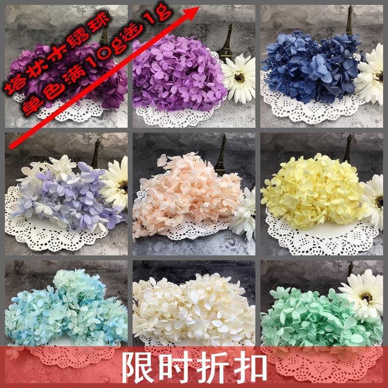 优质永生花花瓣塔状木绣球各色花材diy1克价饰品配材花边点缀保鲜