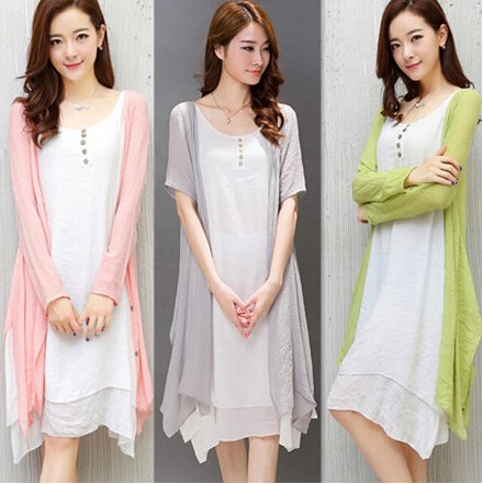 2018 Spring and summer A few extra pounds Large Women's wear Cotton and hemp Dress literature Retro Two piece set temperament Flax suit skirtin the Women's clothing/Boutique , Dress category - from Buy2taobao.com to provide professional Taobao agent buy service