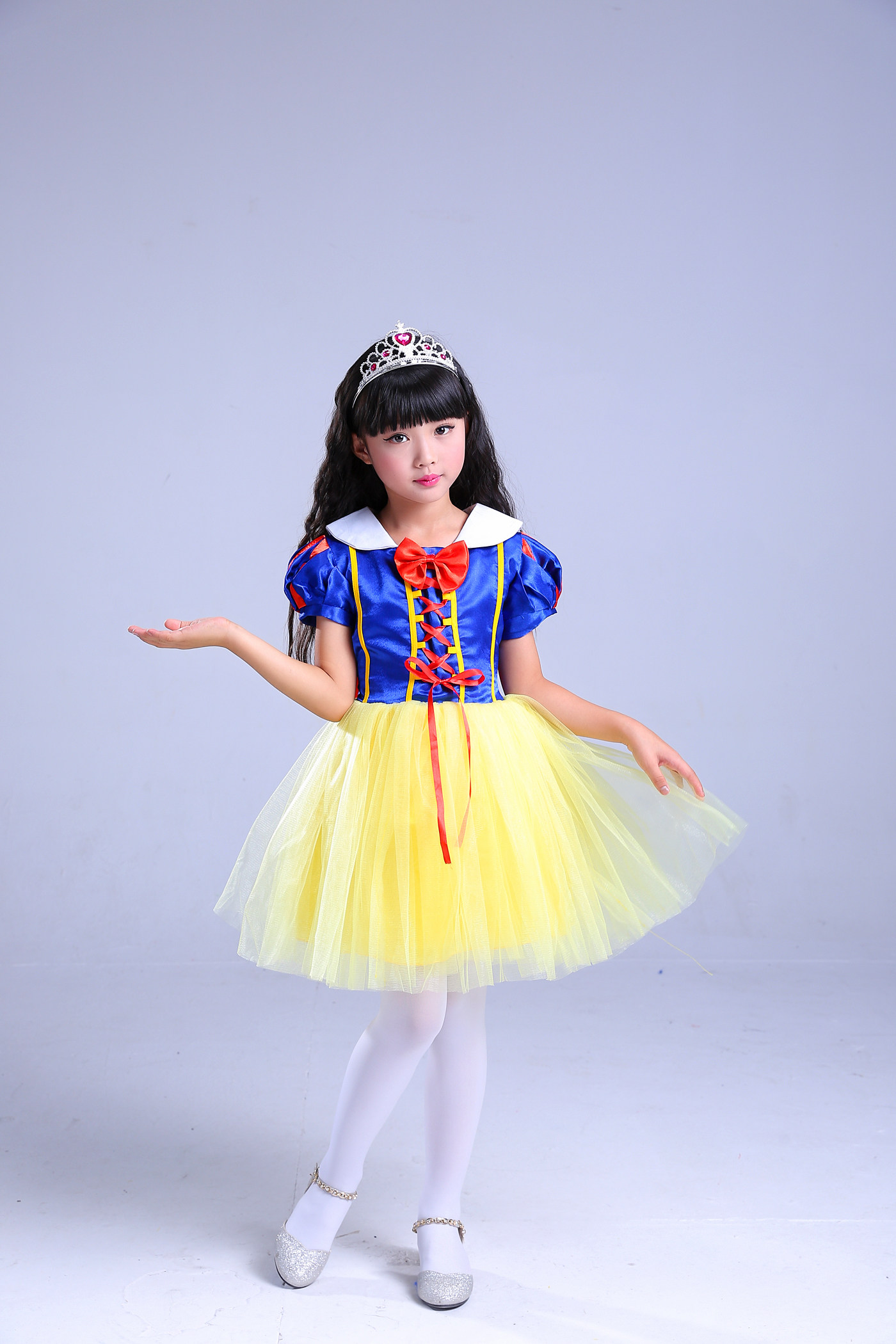 热销白雪公主裙子成人 公主服装_万圣节白雪公主衣服装裙子儿童成人