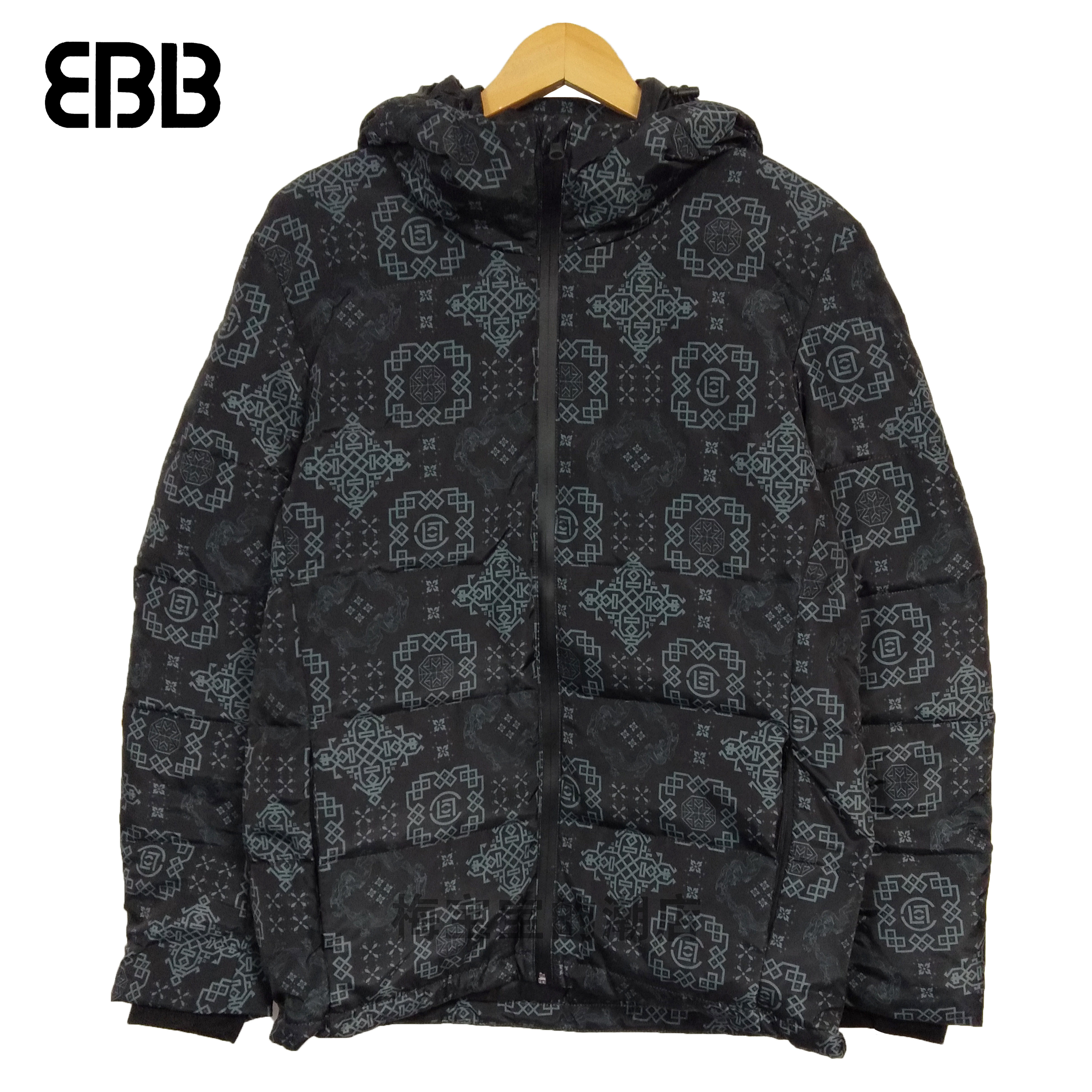 【限量现货】clot puffed down jacket丝绸龙纹休闲冬季羽绒外套