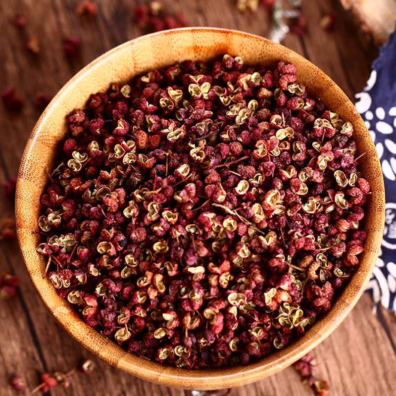 四川茂汶大红袍梅花椒汉源优级红花椒 四川红麻椒500克包邮花椒粒