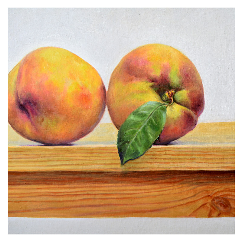 王洪升《桃》布面油画 60*80cm