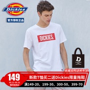 Dickies夏季新款box字母印花男士全棉短袖T恤 情侣款潮182M30EC23