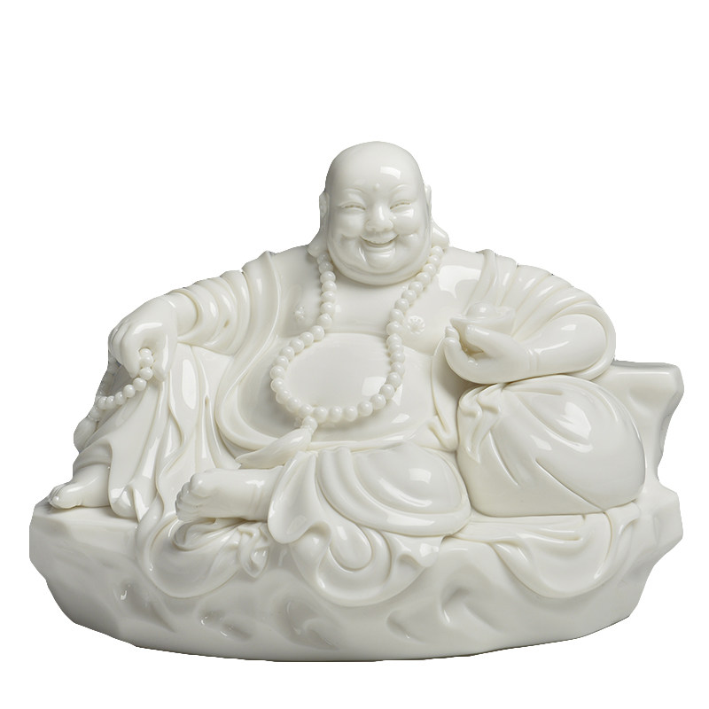 86岁高龄 弥勒之王邱双炯 中国陶瓷艺术大师作品《高兴弥勒》