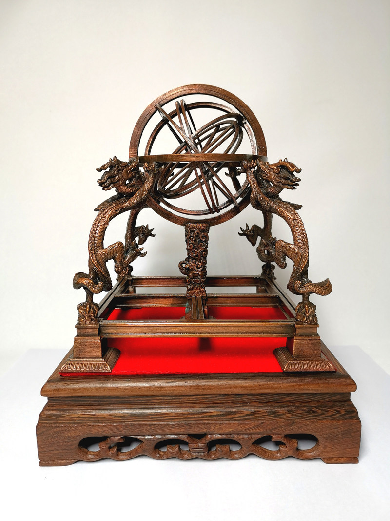 券大全—北京古观象台浑仪明清中国古天文仪器古天文观星授时浑仪模型