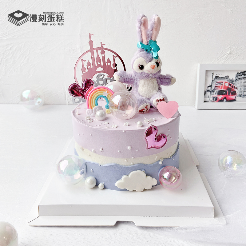 漫刻蛋糕的优惠券大全—ins网红梦幻星黛露黛拉兔主题生日蛋糕儿童