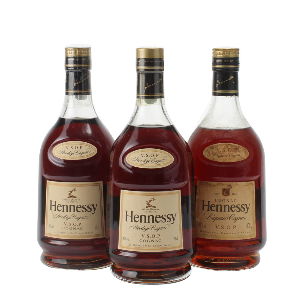 54.90年代轩尼诗vsop 40度700ml*3瓶