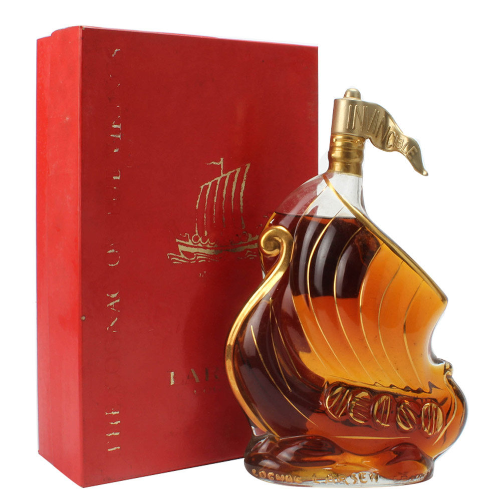 76.90年代透明瓶拉森帆船干邑 40度700ml*1瓶