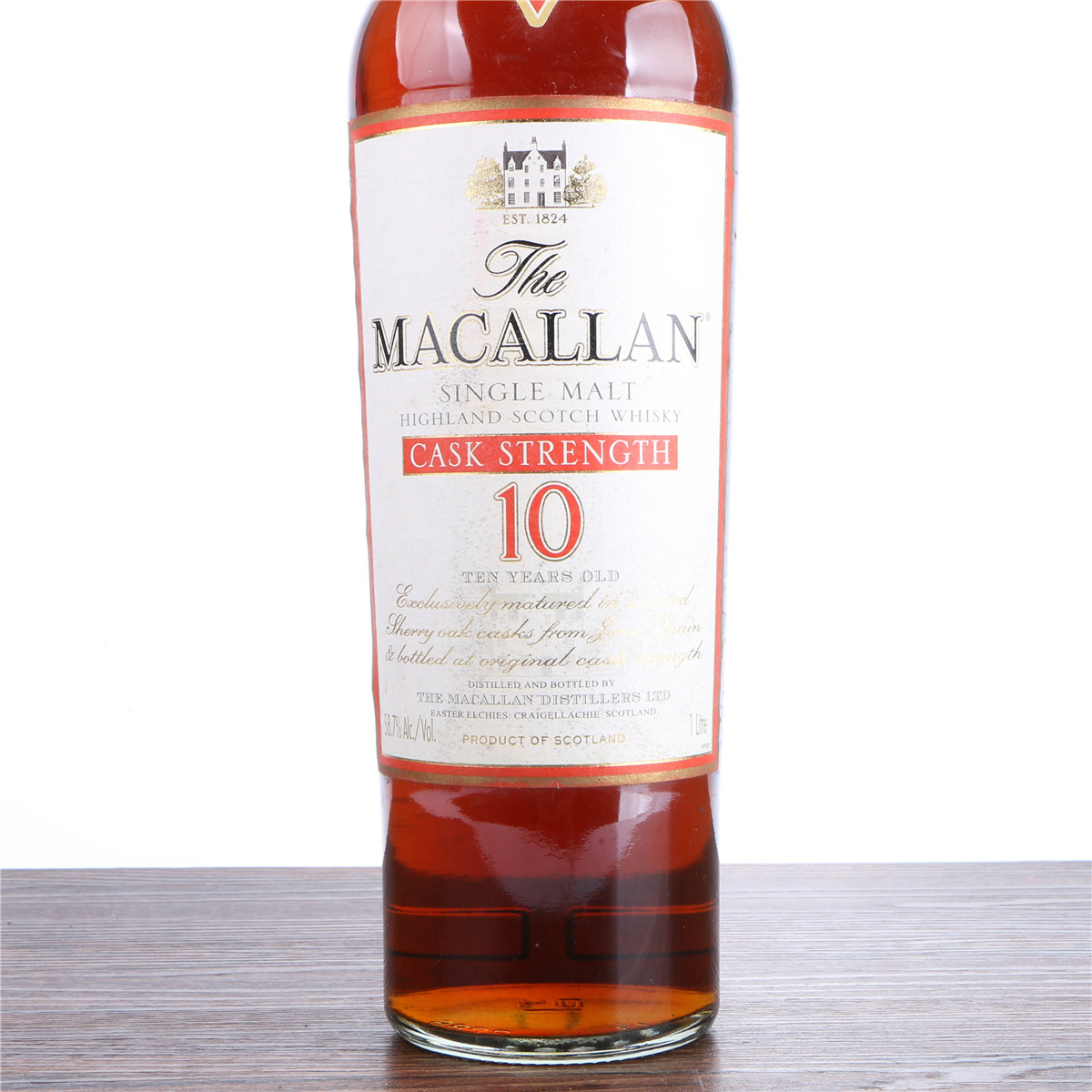 2000年初麦卡伦10年强桶麦芽威士忌58.7度1000ml*1瓶