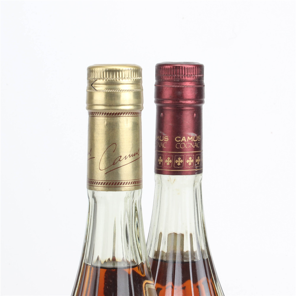 63.80年代卡慕金花vsop 40度700ml*2瓶老洋酒收藏