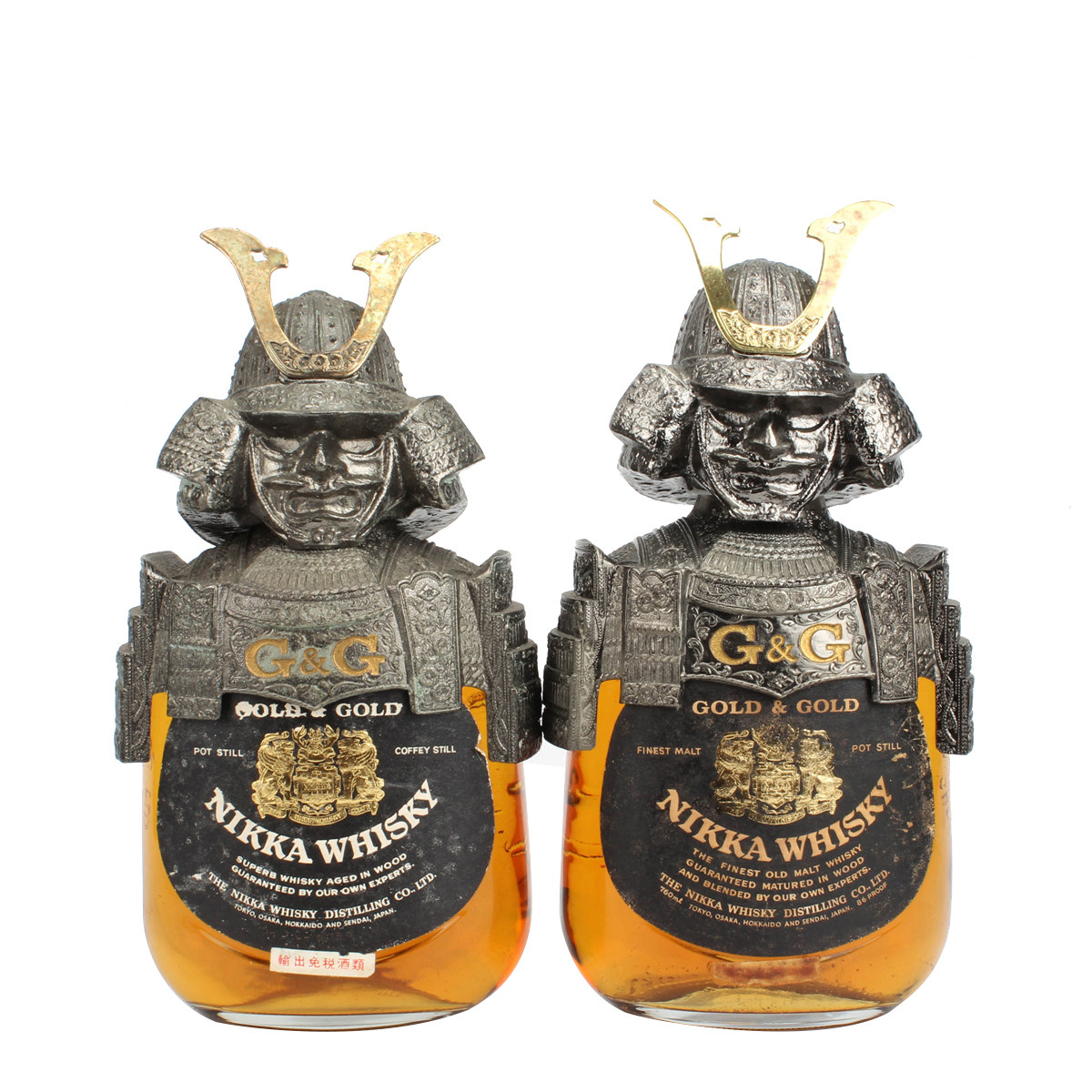 81.90年代日本nikka武士威士忌43度750ml*2瓶 拍卖