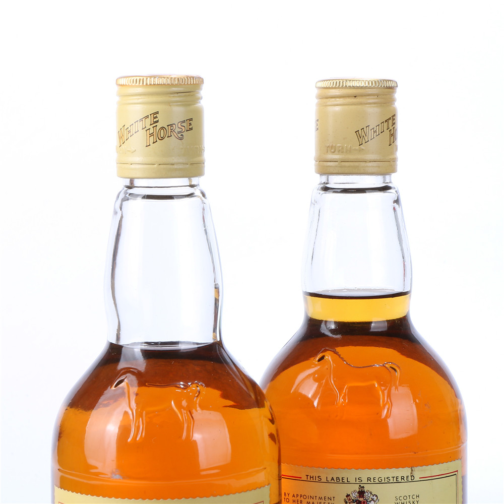 21/苏格兰威士忌80年代白马威士忌酒43度750ml2瓶老洋酒收藏
