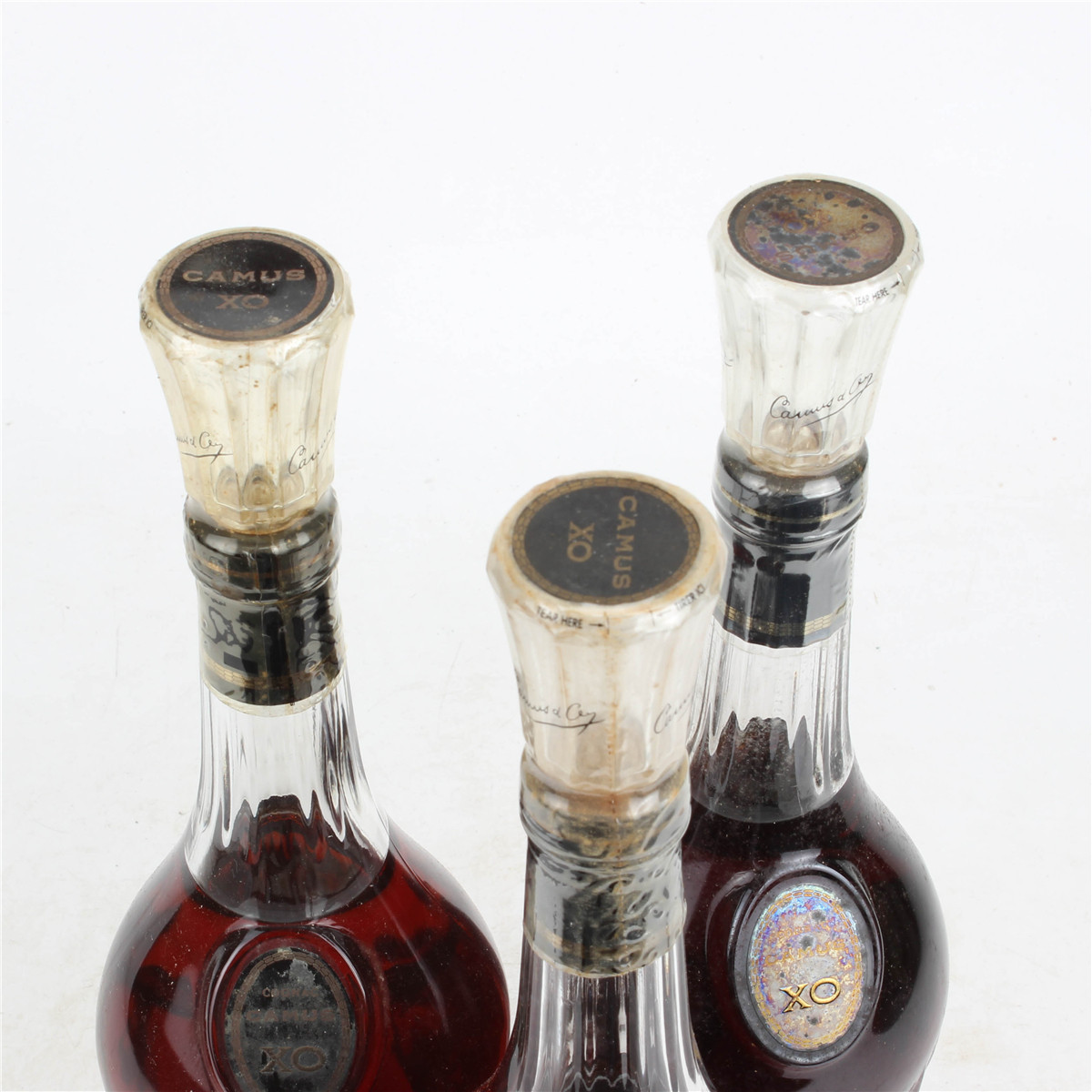 56.90年代卡慕长颈xo 40度700ml*3瓶老洋酒收藏 拍卖