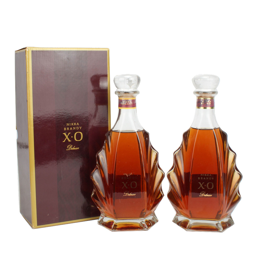 53.80年代nikka xo白兰地40度660ml*2老洋酒收藏 拍卖