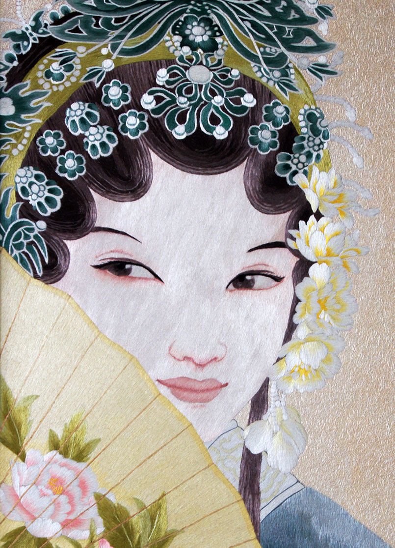 苏绣单面绣 赵建英 《花旦》