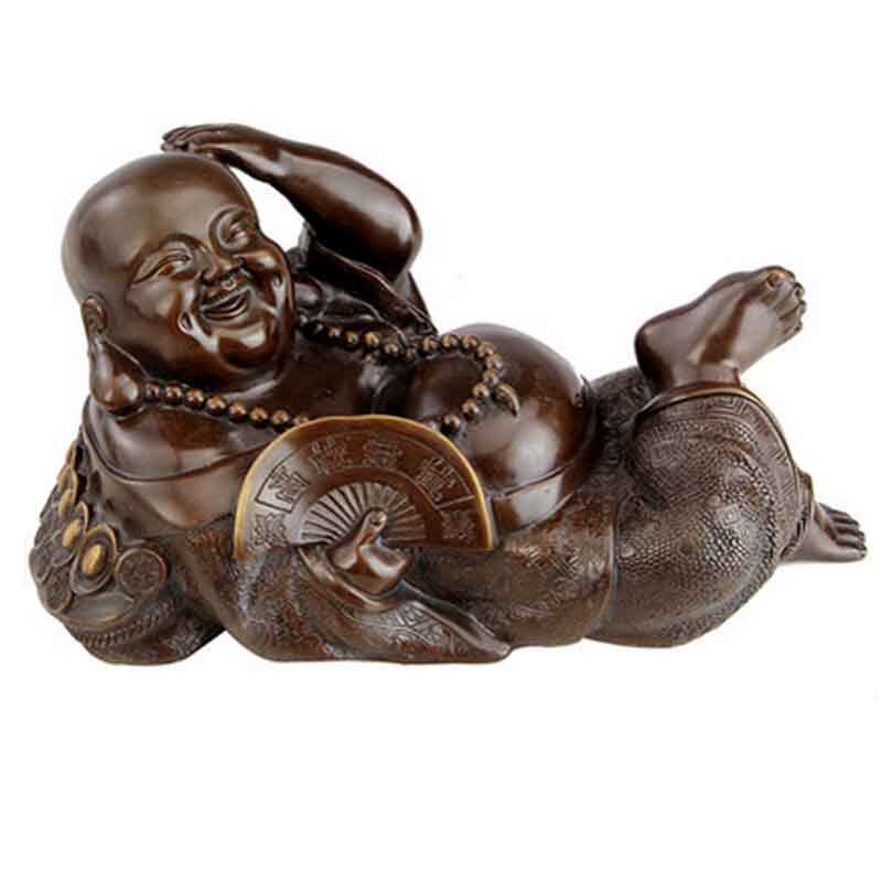 珍品招财弥勒躺佛 佛法加持