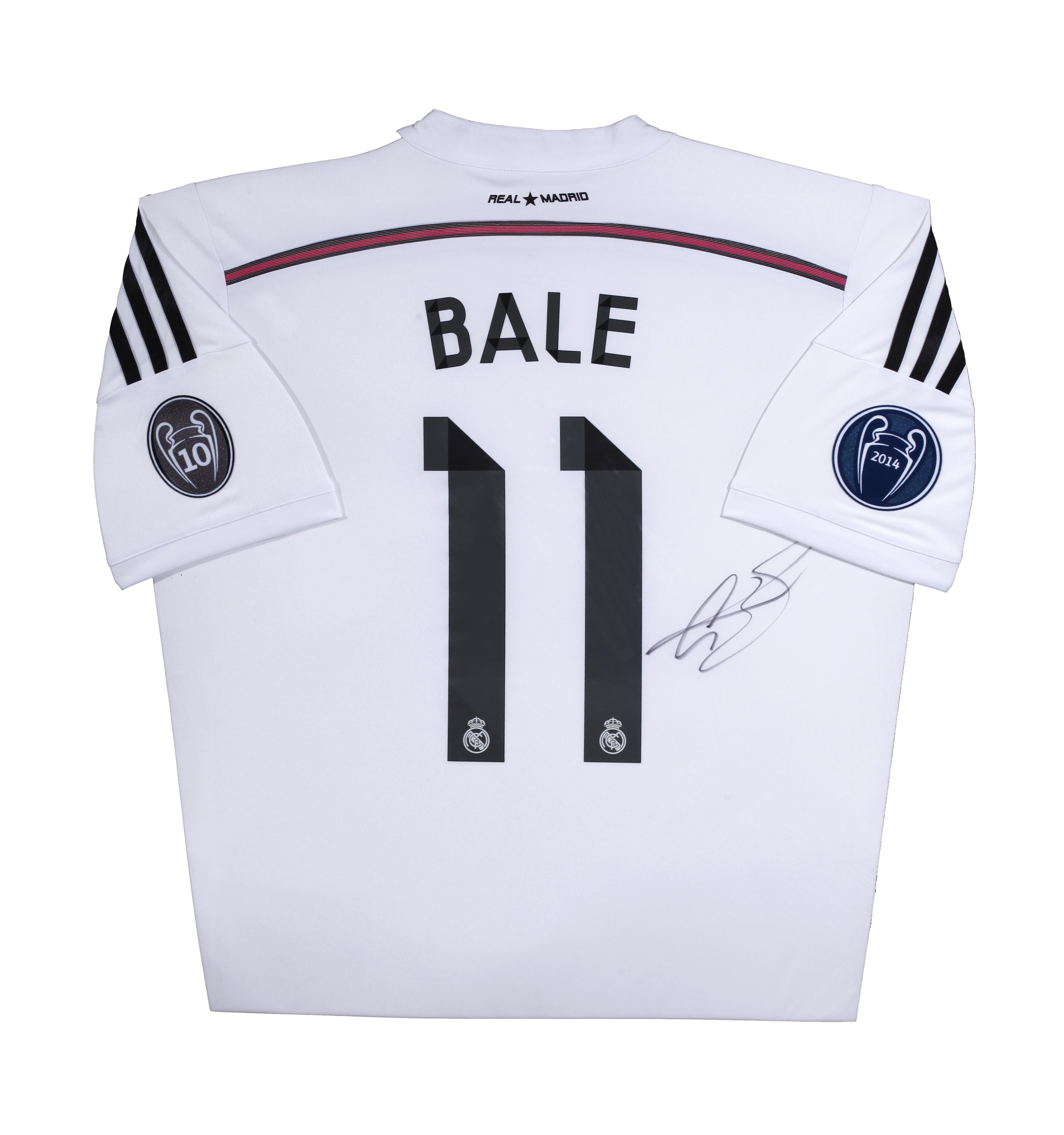 【权威提供】贝尔 亲笔签名14-15赛季皇家马德里主场球衣