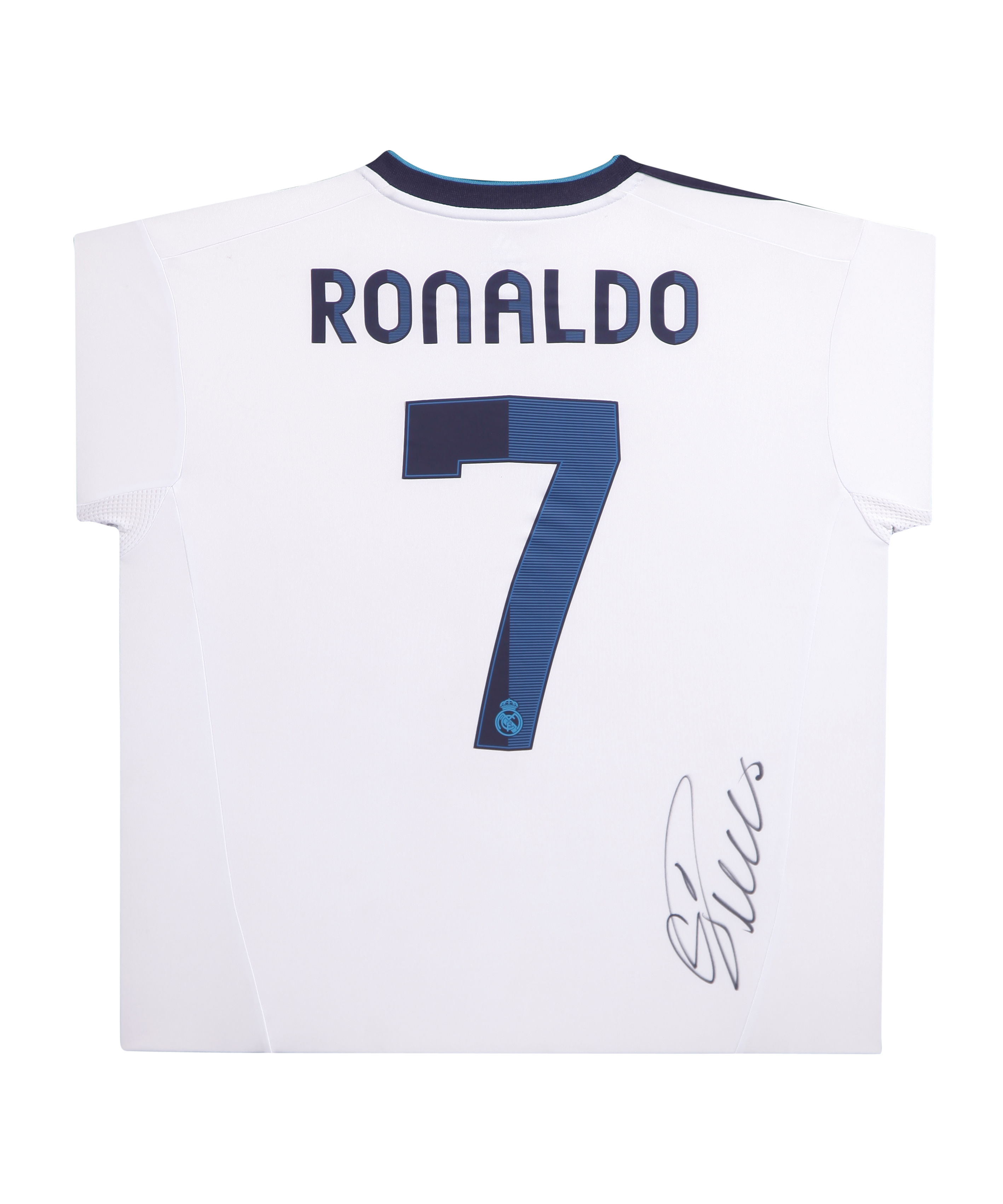 【权威提供】c罗 亲笔签名 11-12赛季皇家马德里主场球衣