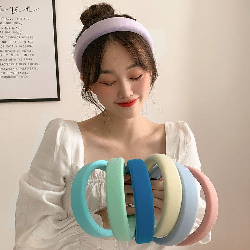 高颅顶发箍韩国网红2021年新款女复古头箍白色头饰发卡发带发饰