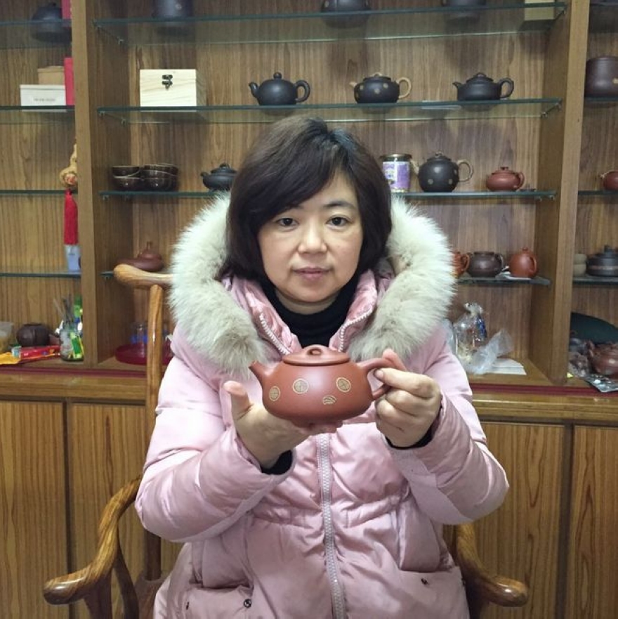 景舟杯金奖获得者 著名陶艺家 史美萍 石瓢 345cc 原矿底槽青