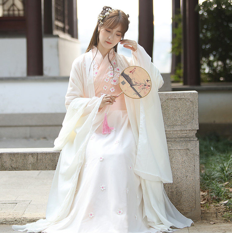 特价古装套装女_断码清仓魏晋风古装 超仙女飘逸cos汉服舞蹈裙古风