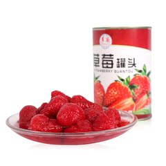 正品多国牌糖水草莓罐头425g*5罐 水果草莓罐头休闲食品 多省包邮