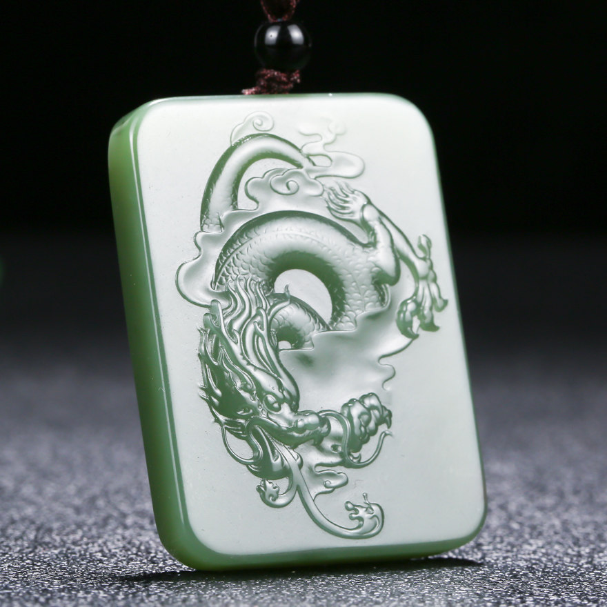 【飞龙在天】王晓义玉雕工作室出品 和田玉挂件 39.40g h47