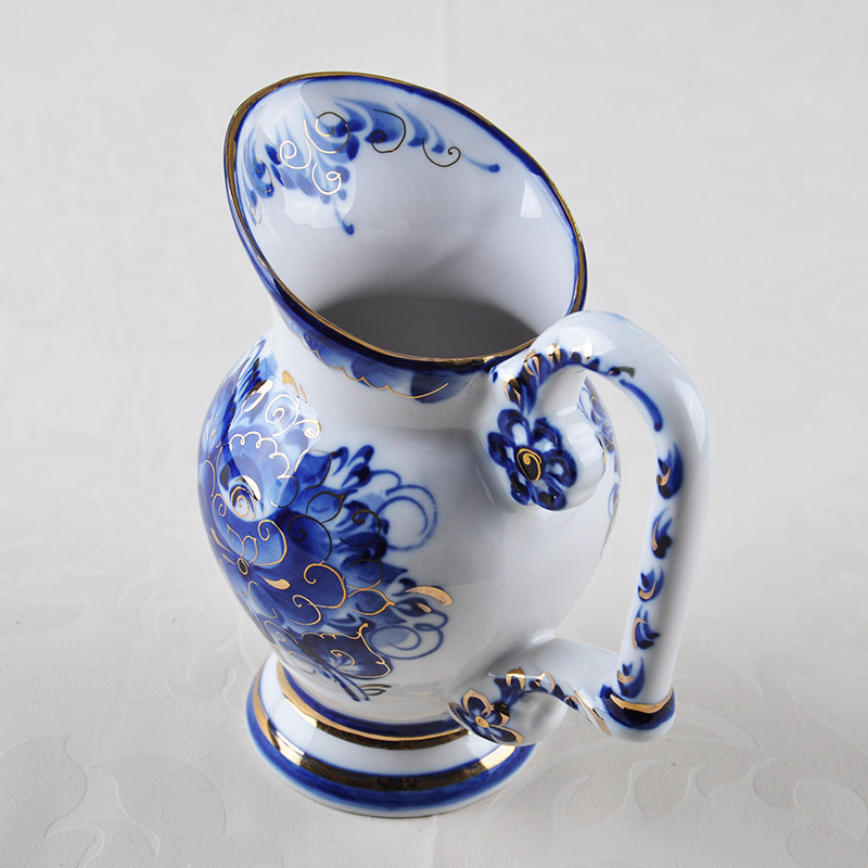 奶罐 蓝花瓷(俄罗斯国瓷)