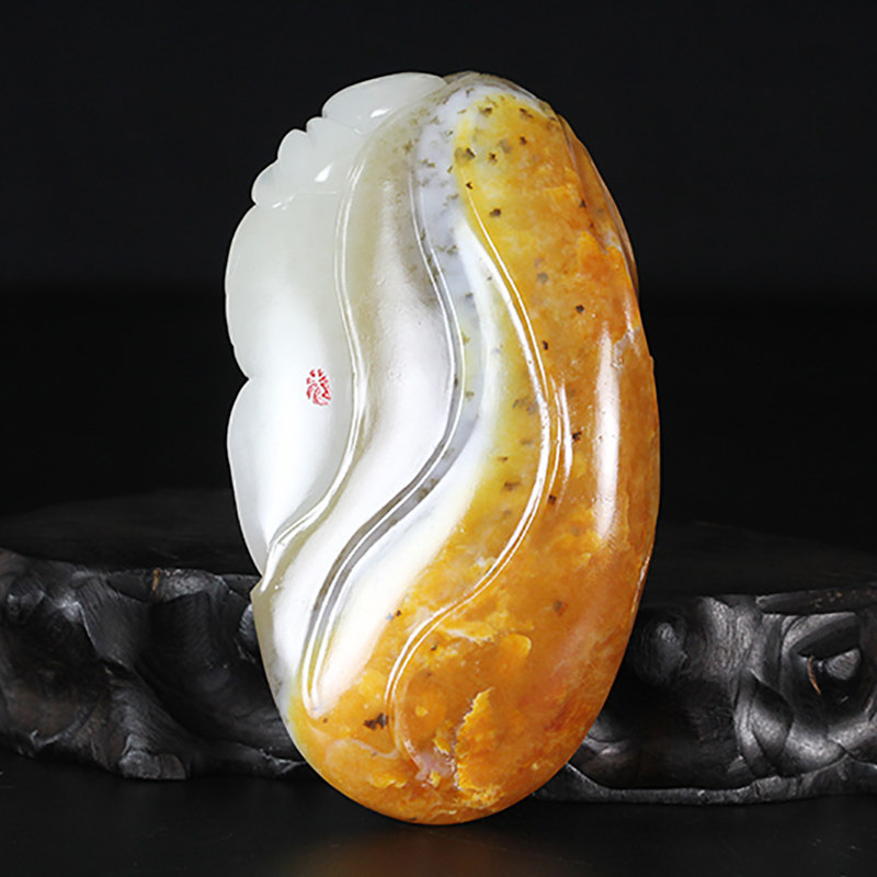 省级玉雕大师李先锋作品 和田玉羊脂白玉把件 钟馗嫁妹 189克