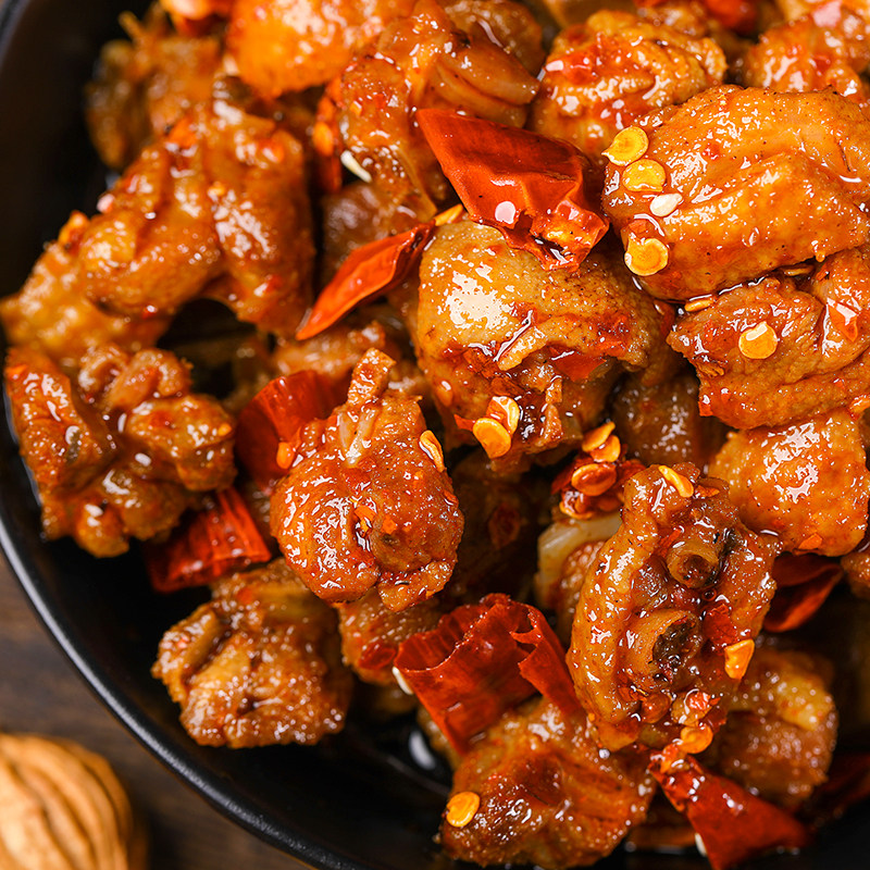 武汉可发货麻辣小吃冷吃鸭四川特产熟食香辣鸭丁休闲零食180g优惠券