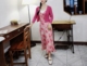慧小慧xxs码150小矮个子法式复古碎花吊带连衣裙女显高显瘦长裙子