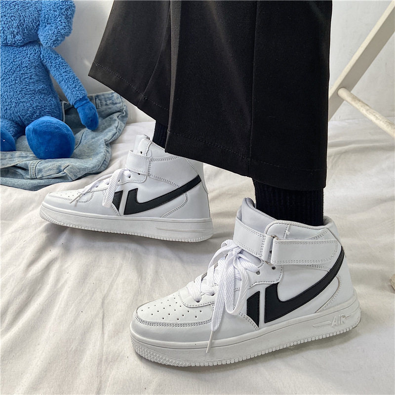 空军一号小白鞋aj高帮板鞋少女心运动潮鞋ins白色鞋新款百搭女鞋