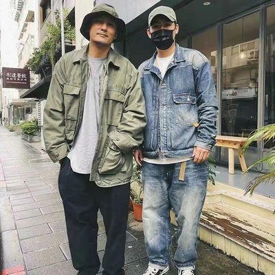 【11.1抢先购】六叔上身同款 军事风四袋工装棉外套 QN1908