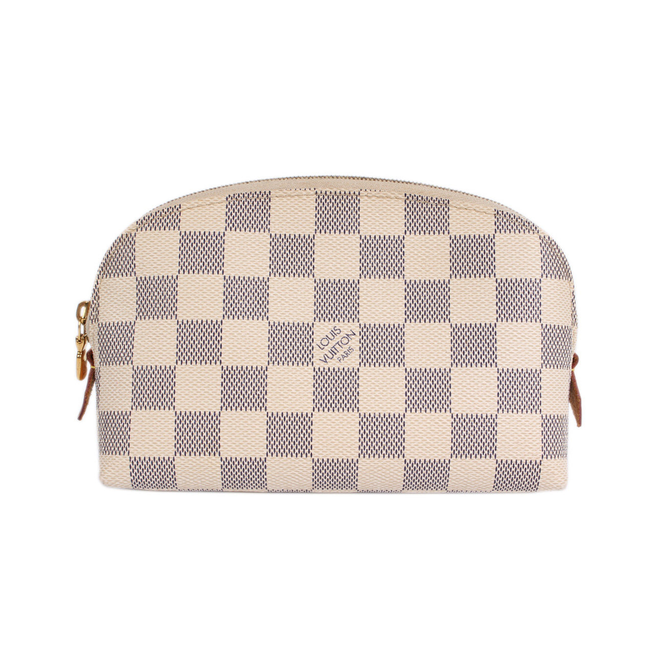 [9新]路易威登lv女士白色棋盘格化妆包60830116