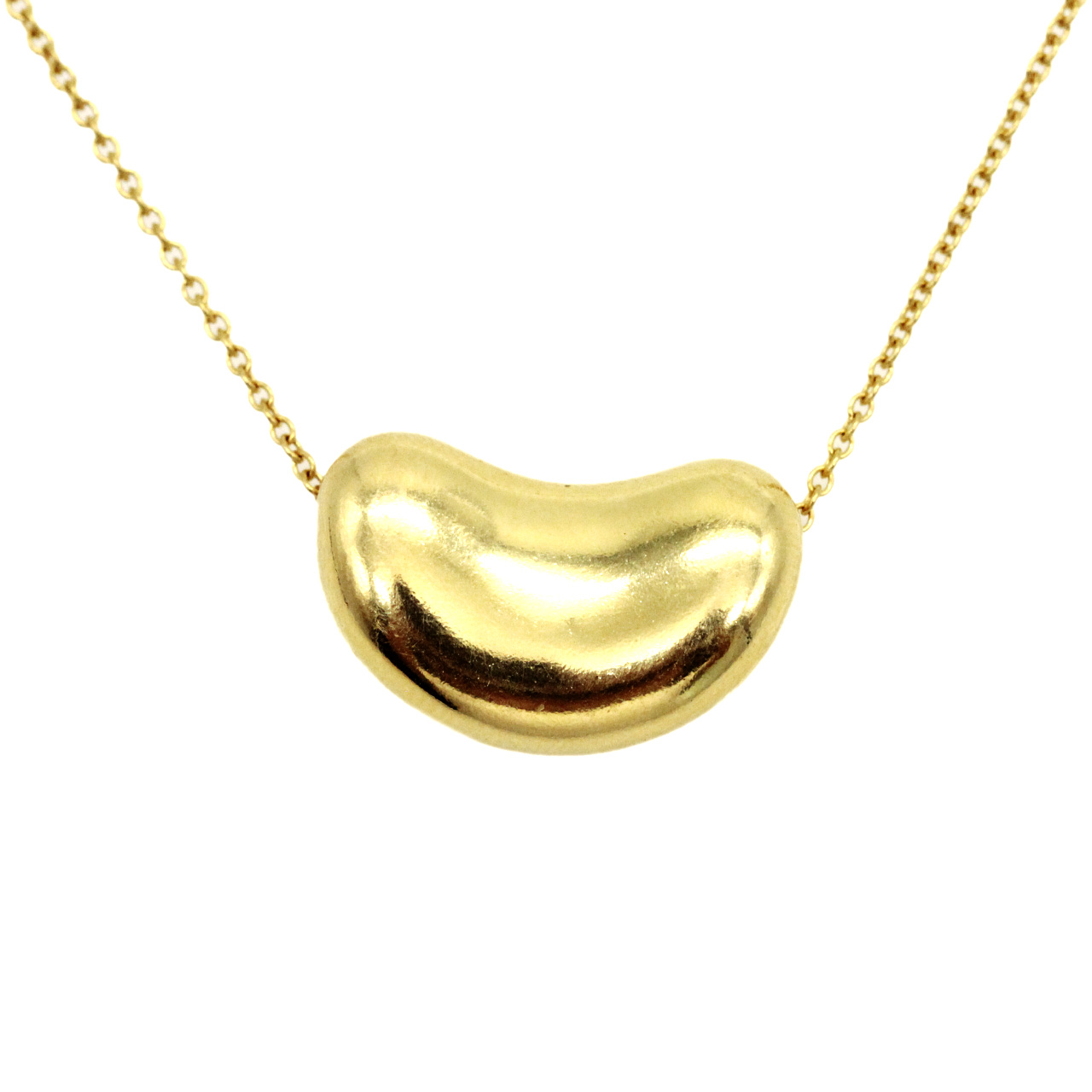 【9.5新】tiffany蒂芙尼750黄金大号金豆项链cx150905009