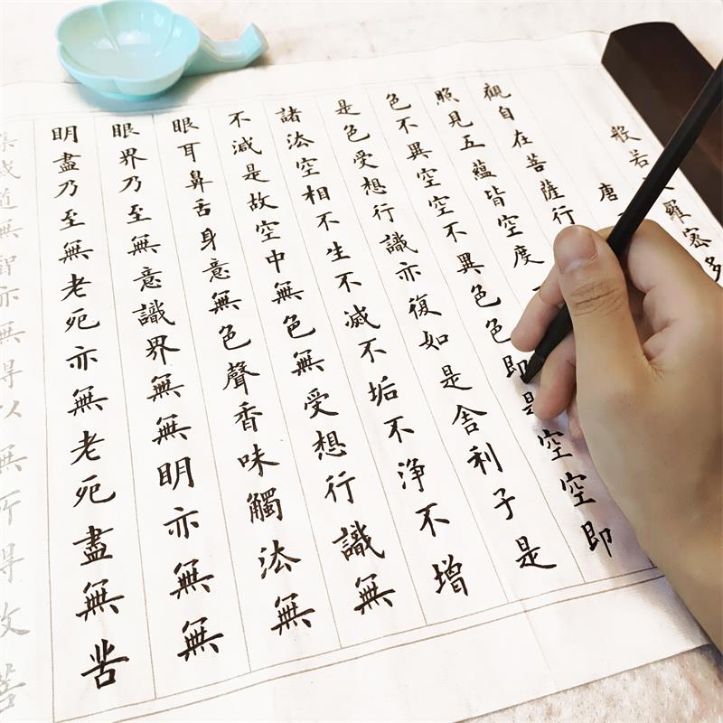 心经手抄临摹毛笔小楷初学者字帖