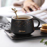 European style small luxury ceramic coffee cup and saucer set net celebrity home ins wind light luxury small exquisite mark cup