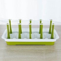 创意杯架玻璃水杯挂架家用带托盘套装收纳置物沥水支架倒挂杯子架