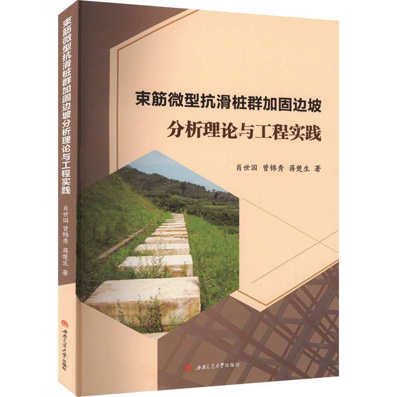 束筋微型抗滑桩群加固边坡分析理论与工程实践 肖世国,曾锦秀,蒋楚生 著 矿业技术专业科技 新华书店正版图书籍