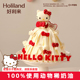 好利来Hello Kitty合作限定生日蛋糕蝴蝶结公主动物奶油同城配送