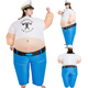 聚会派对年会创意演出服装搞笑胖子道具船长海军大力水手充气衣服