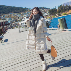 2016冬季新款韩版中长款斗篷型喇叭袖加厚羽绒棉衣女气质棉服外套