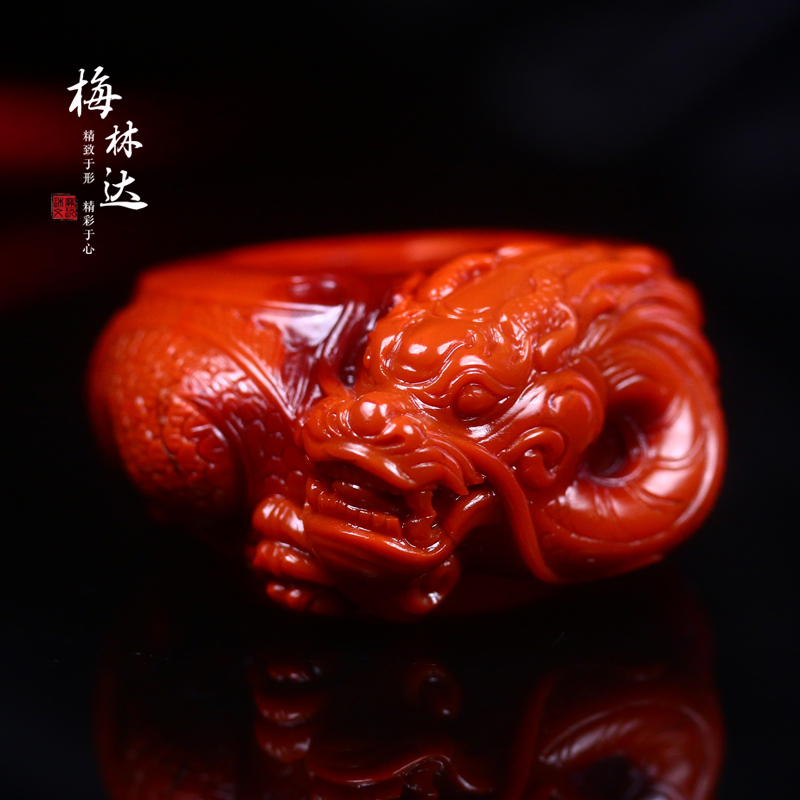 Melinda/梅林达【墨绾】苏工南红玛瑙龙扳指戒指南红指环男款扳指|ruв категории Украшения,ювелирные изделия, 半宝晶石, 南红, 戒指/戒面 - от Buy2taobao.com для оказания профессиональной услуги покупки агента Taobao