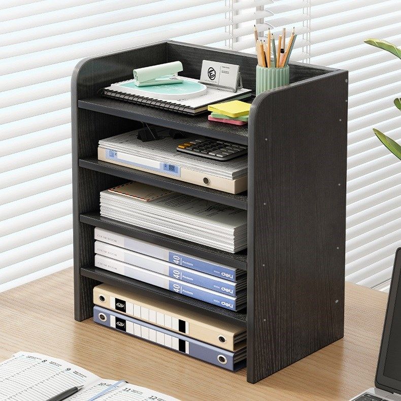 办公室桌面置物架多层a4纸文件架宿舍收纳架档案资料架桌上整理架