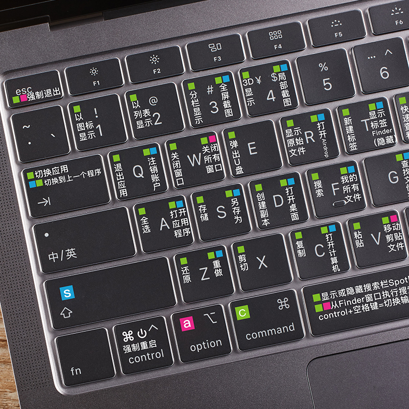 2020新款macbookpro键盘膜苹果mac电脑15快捷键air13笔记本15寸touch