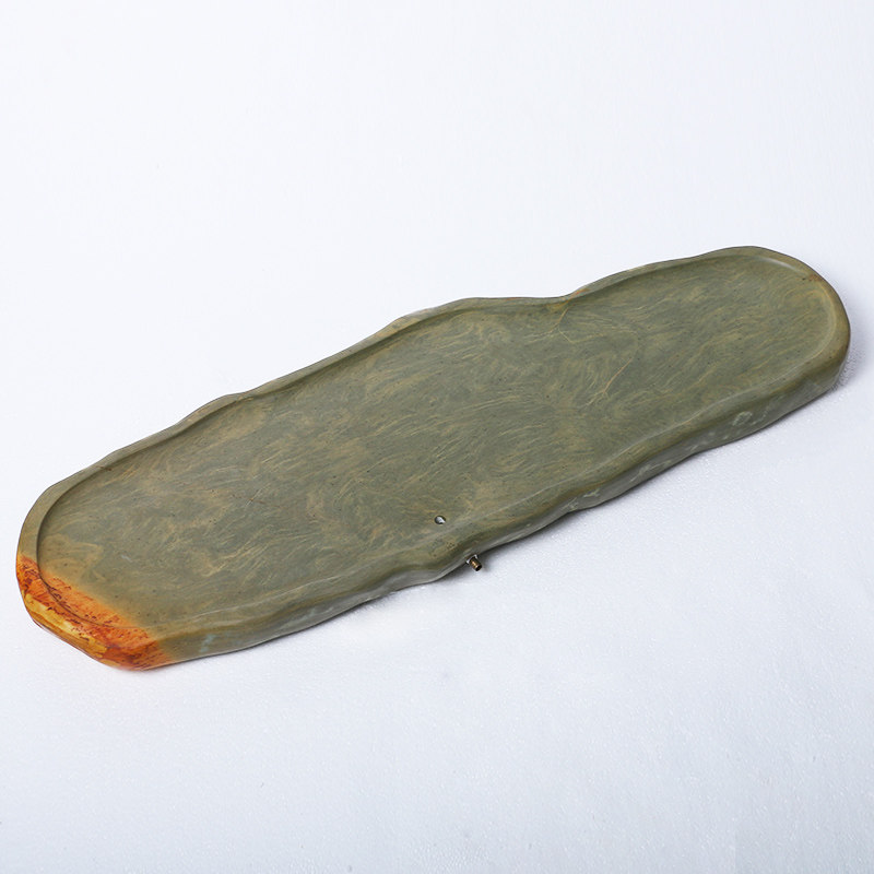 绿端《悠悠清溪》茶盘 民间制砚人张月康作品