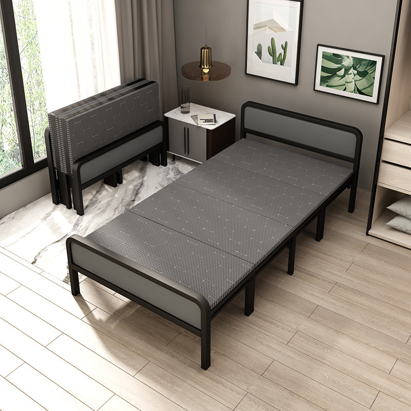 折叠床单人床家用午休床双人午睡陪护床出租屋简易床可折叠硬板床